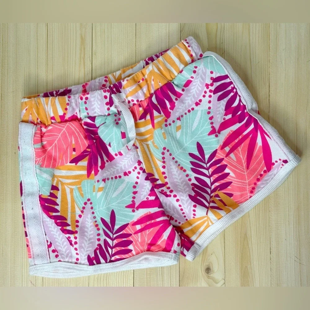 Cat & Jack Tropical Cotton Shorts. Great Condition. Size 5t Resort Vacation